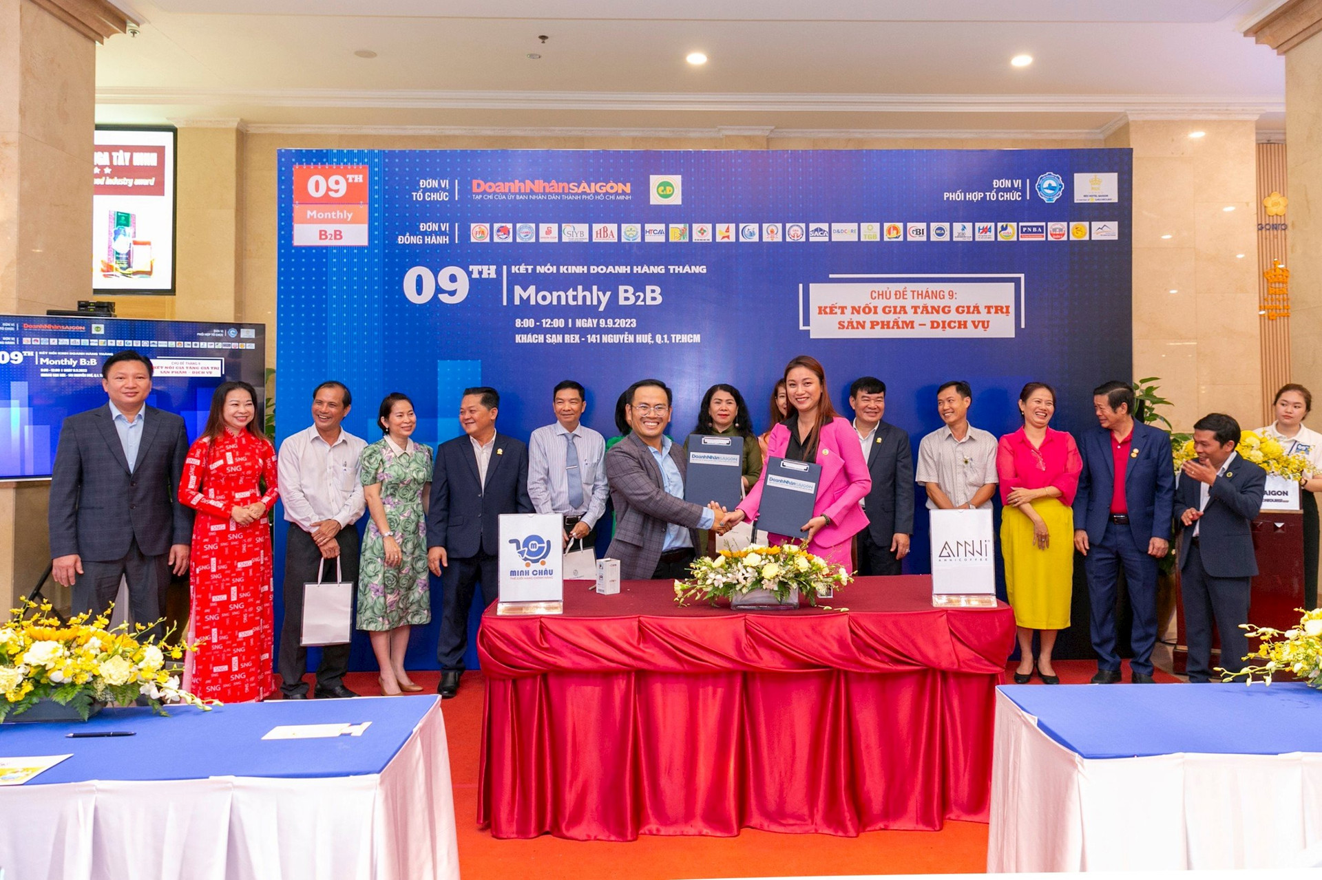 Công ty CP Cà phê An Nhiên ký kết với Công ty TNHH TTD Solution (Siêu thị Minh Châu)
